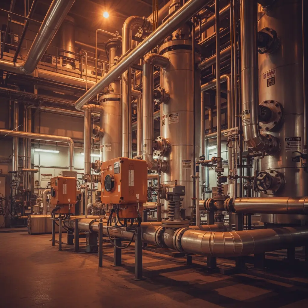 Petrochemical plant pressure monitoring