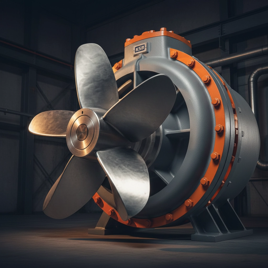 Large axial flow pump