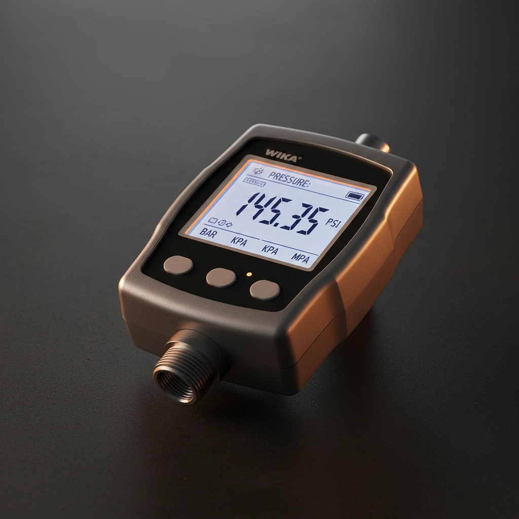 Digital pressure gauge with display