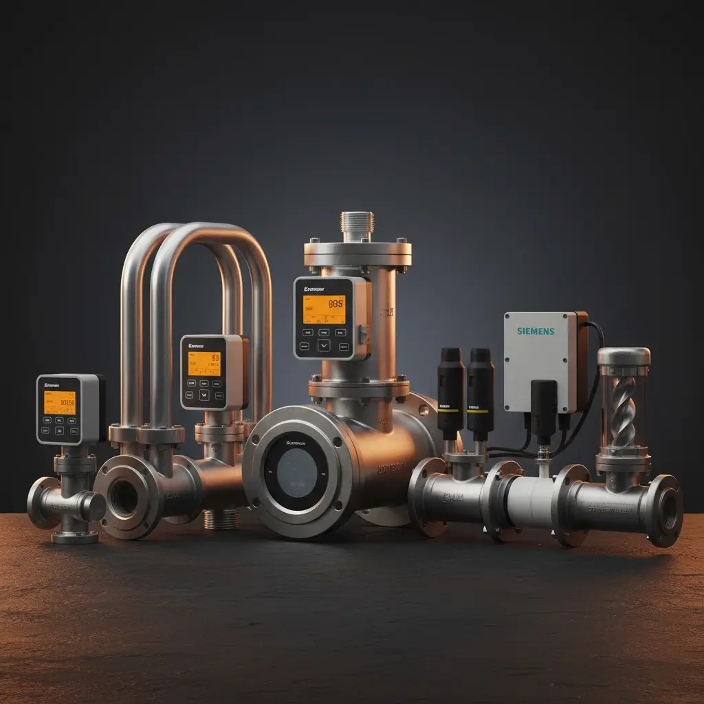 Range of industrial flow meters including electromagnetic and Coriolis types
