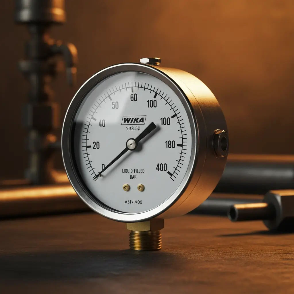 Industrial mechanical pressure gauge
