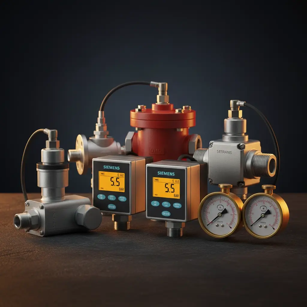 Industrial pressure gauges and transmitters collection