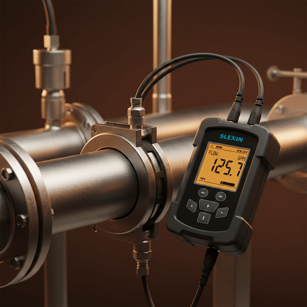 Ultrasonic clamp-on flow meter