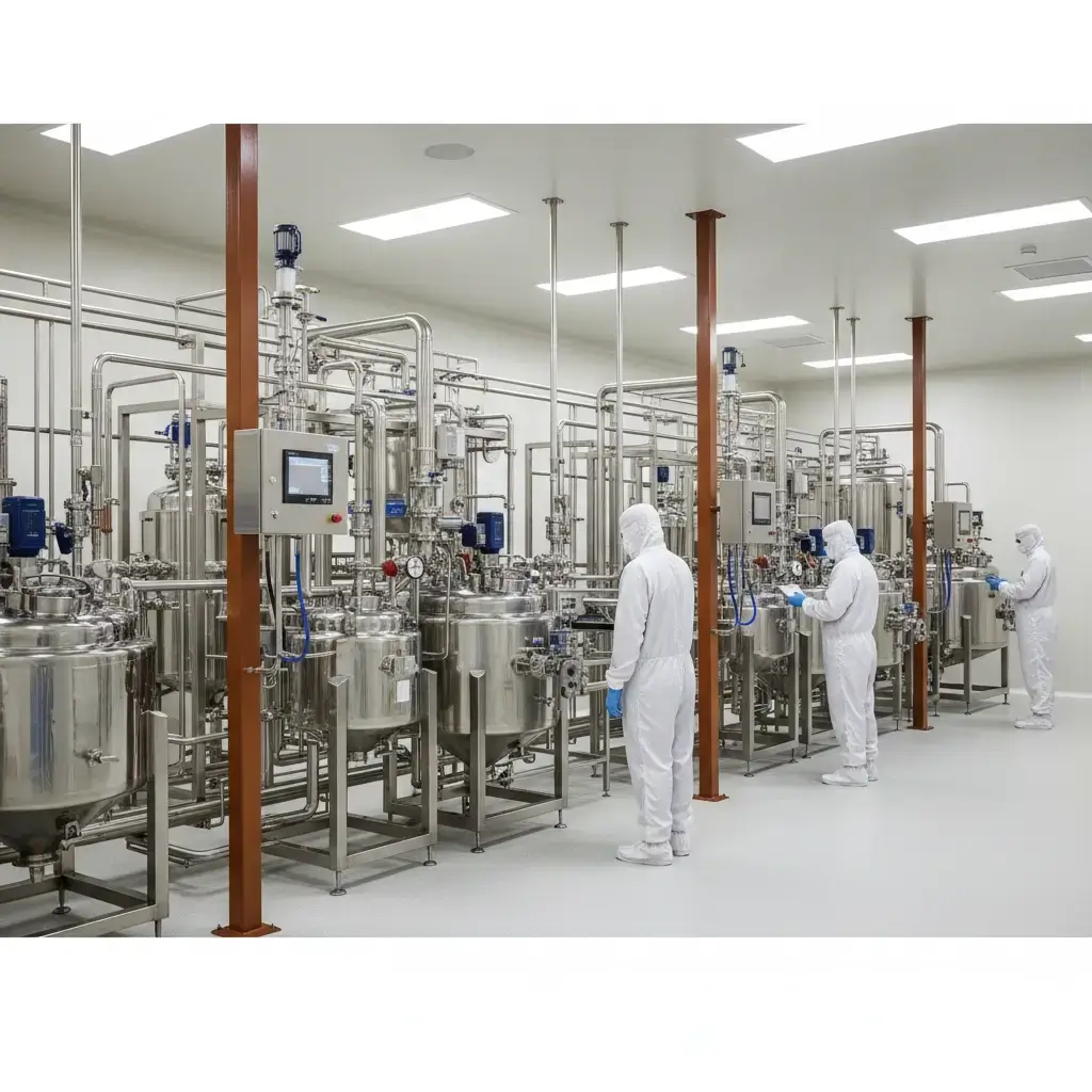Pharmaceutical manufacturing cleanroom