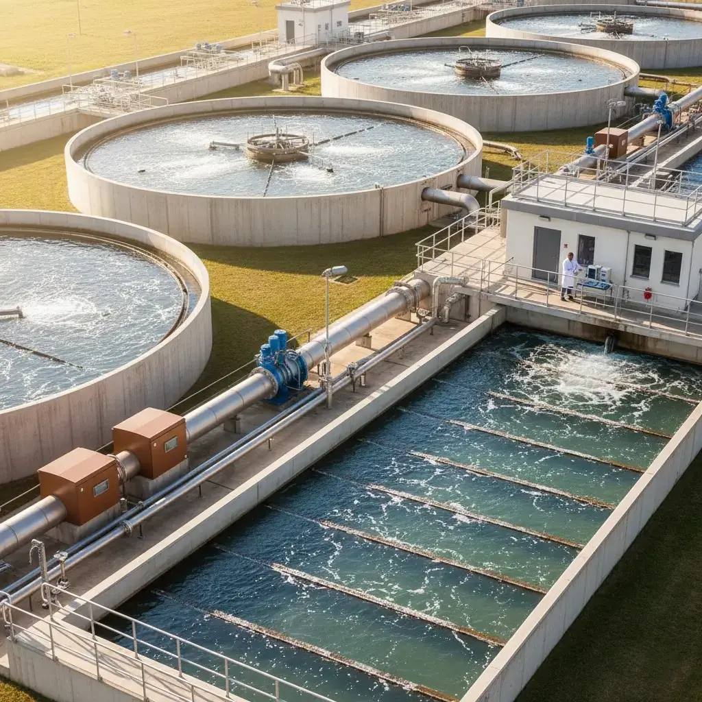 Water treatment facility with monitoring systems
